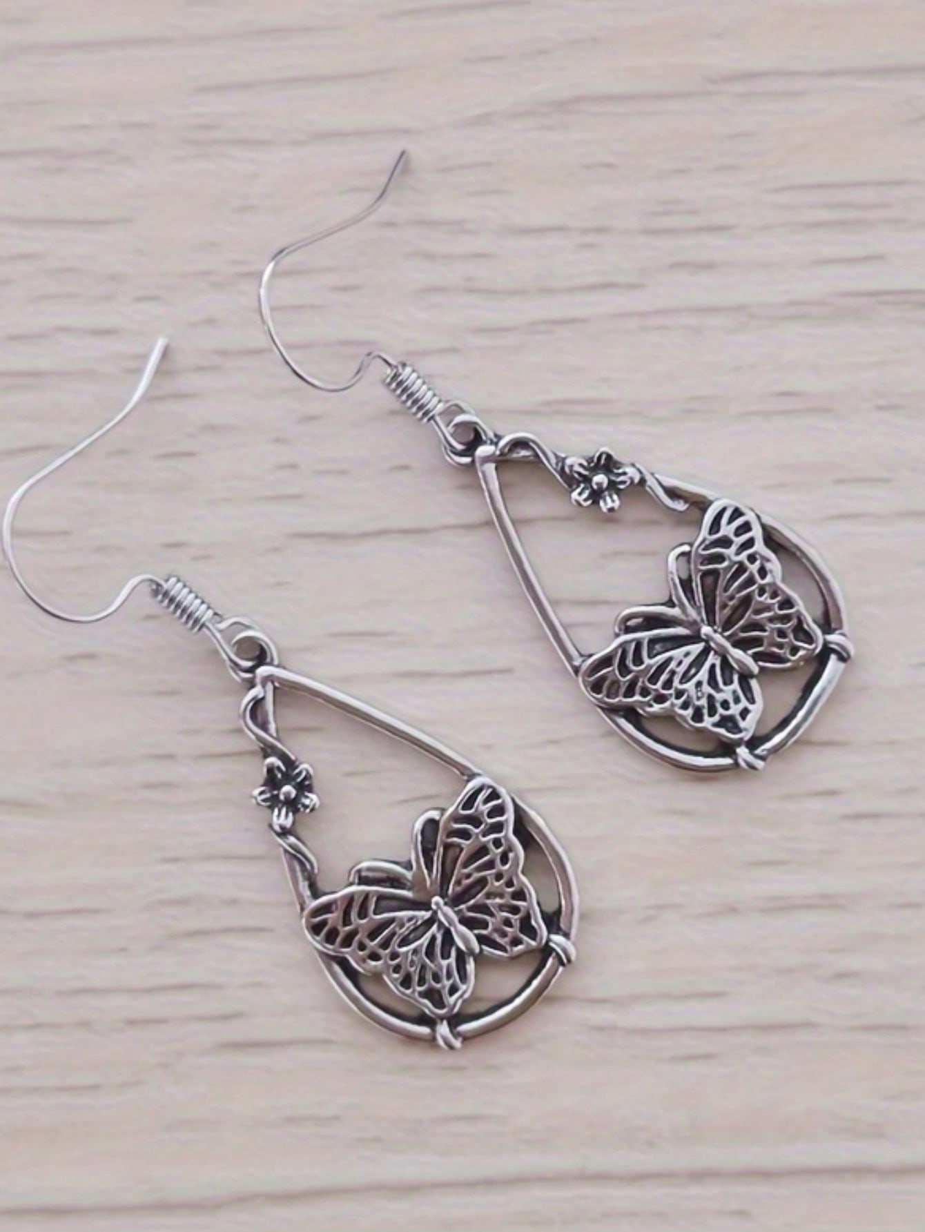 1pair Vintage Fashionable Wate - Body Jewelry Earrings ulasan dan harga