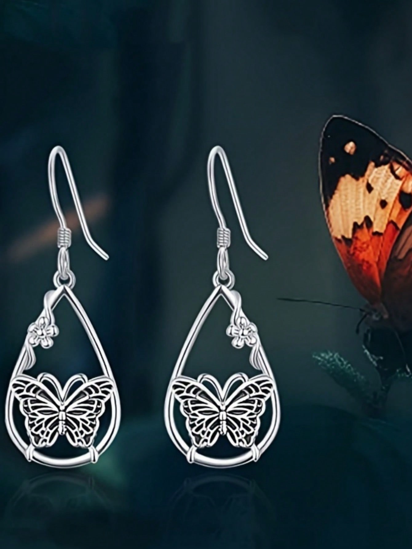 1pair Vintage Fashionable Wate - Body Jewelry Earrings ulasan dan harga