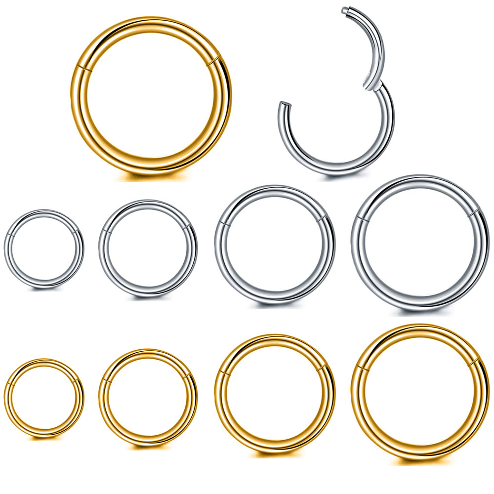 316L Surgical Steel Clicker Se - Septum Clicker Ring ulasan dan harga