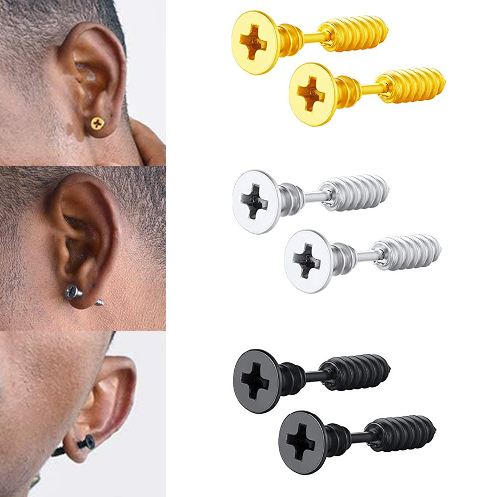 2Pcs Surgical Steel Spike Trag - Body Jewelry Surgical Steel ulasan dan harga