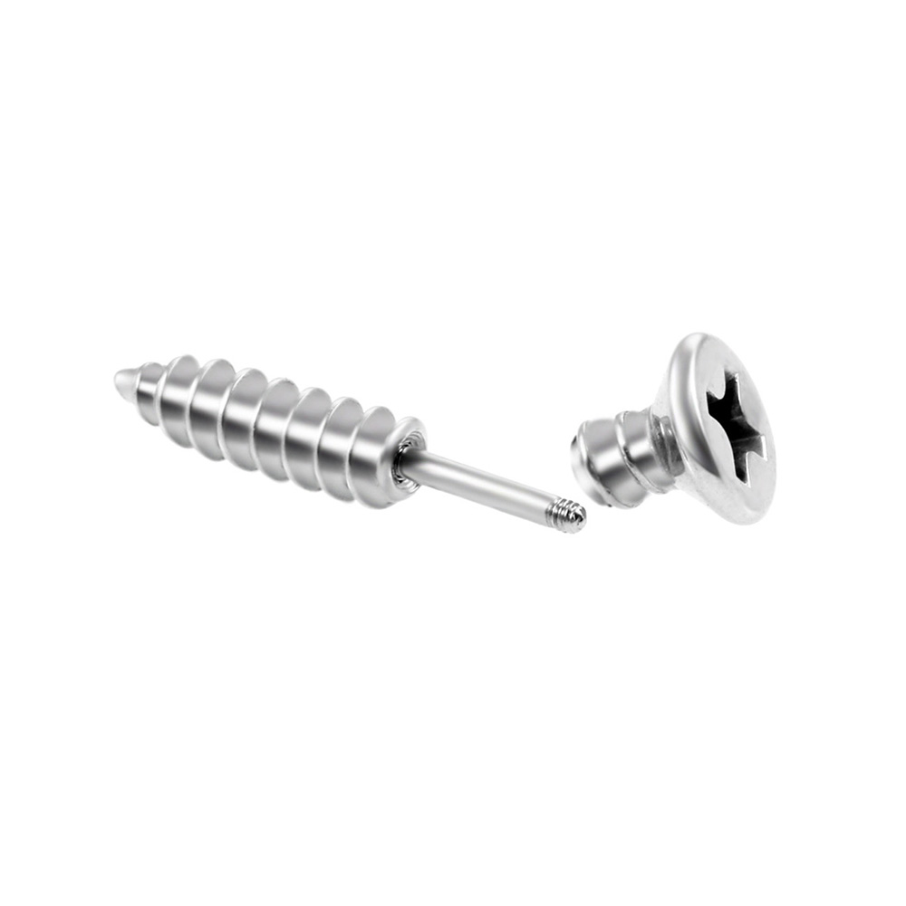 2Pcs Surgical Steel Spike Trag - Body Jewelry Surgical Steel ulasan dan harga
