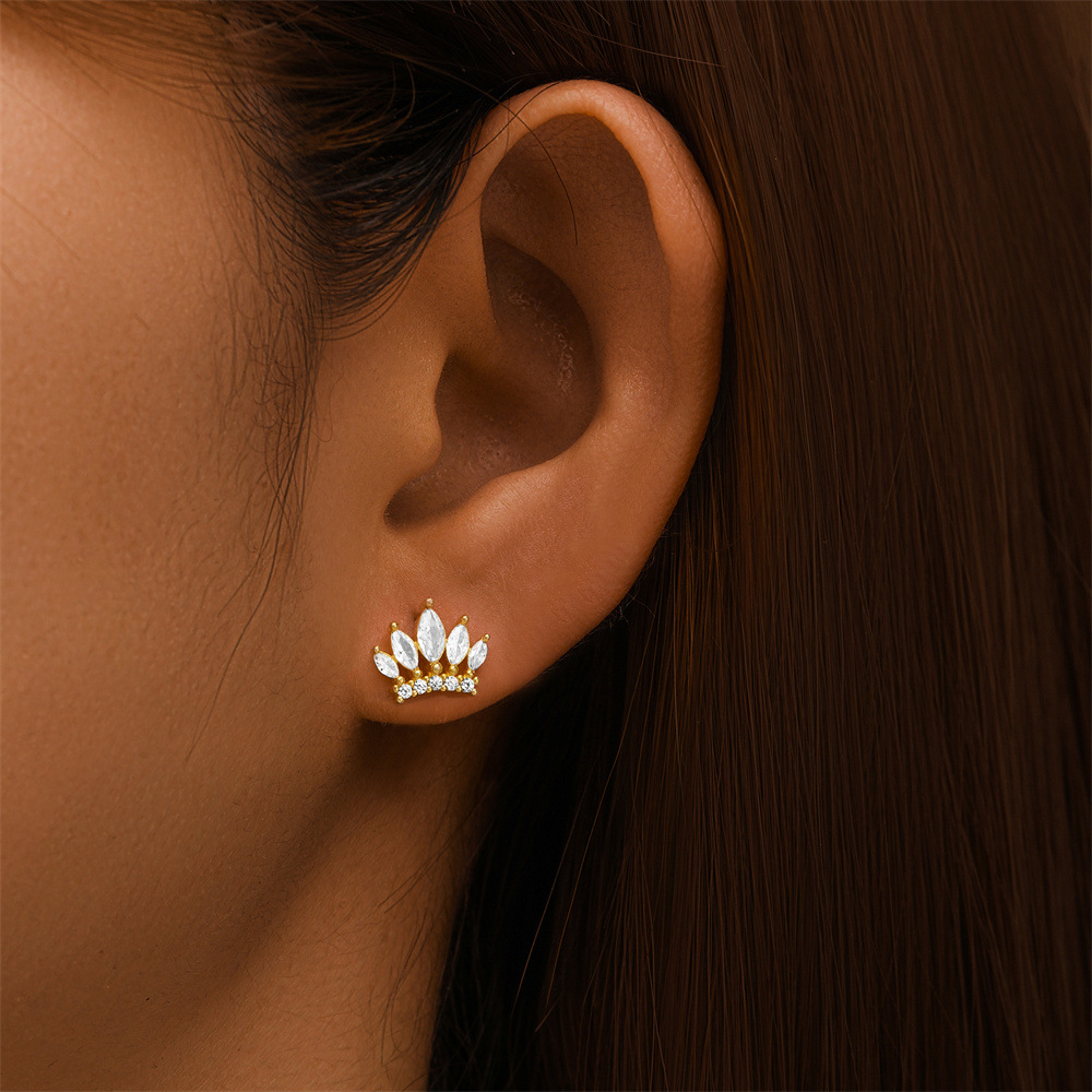 Glowshe 100% 925 Sterling Silv - Body Jewelry Cartilage Earrings ulasan dan harga