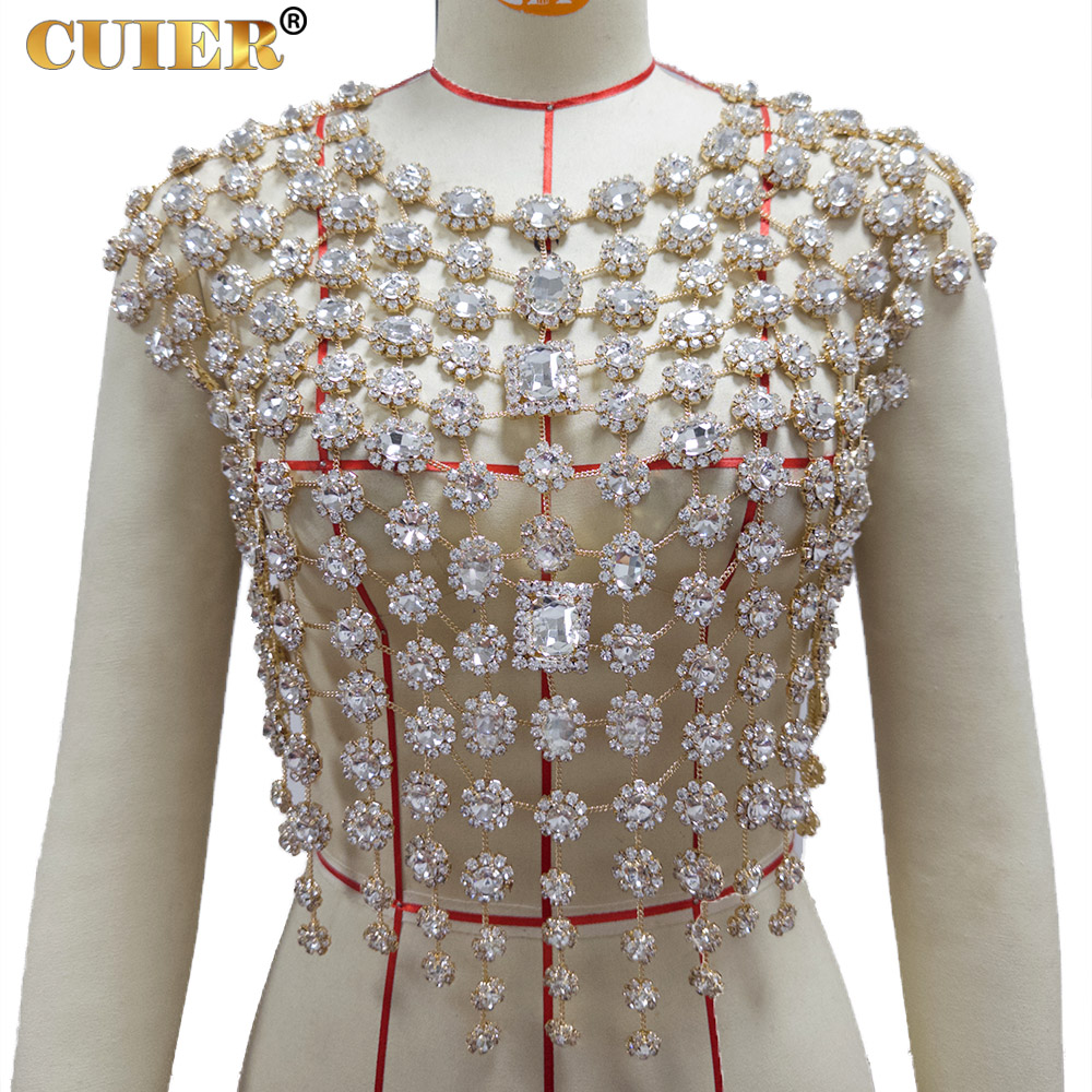 CUIER Women's Gold Rhinestone  - Body Jewelry Gold ulasan dan harga