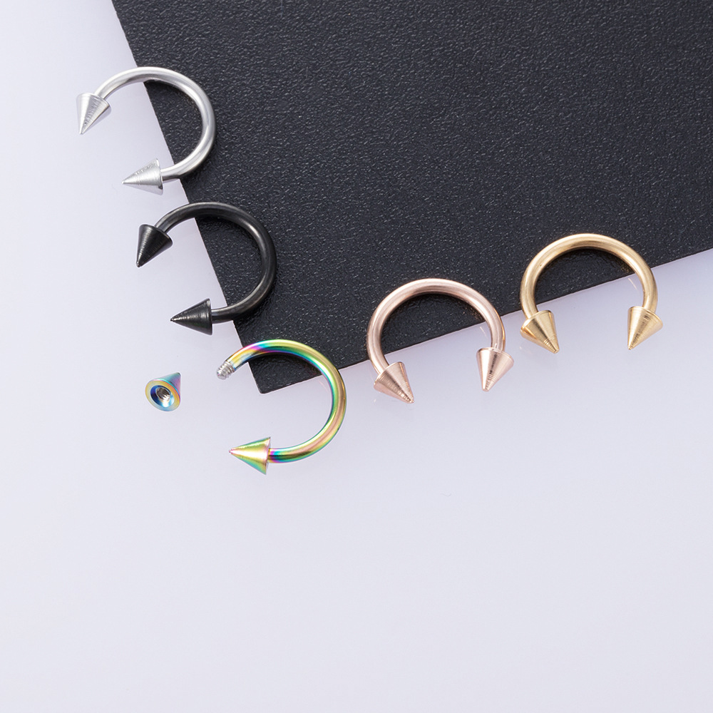 New simple stainless steel C-t - Body Jewelry Types ulasan dan harga