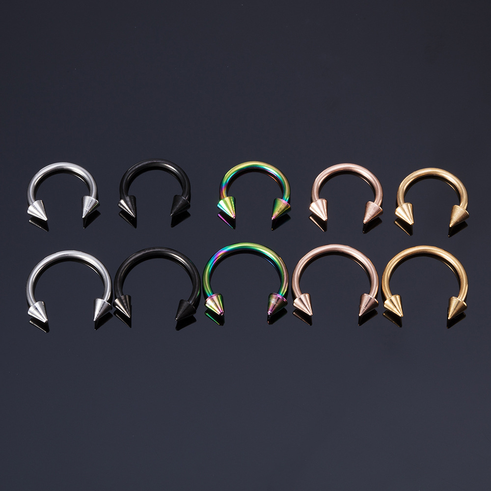 New simple stainless steel C-t - Body Jewelry Types ulasan dan harga