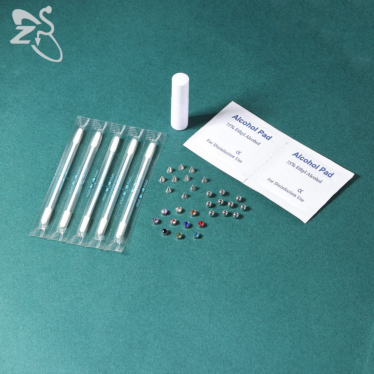 ZS 1 Set Fake Eyebrow Ring Men - Body Jewelry Kit ulasan dan harga