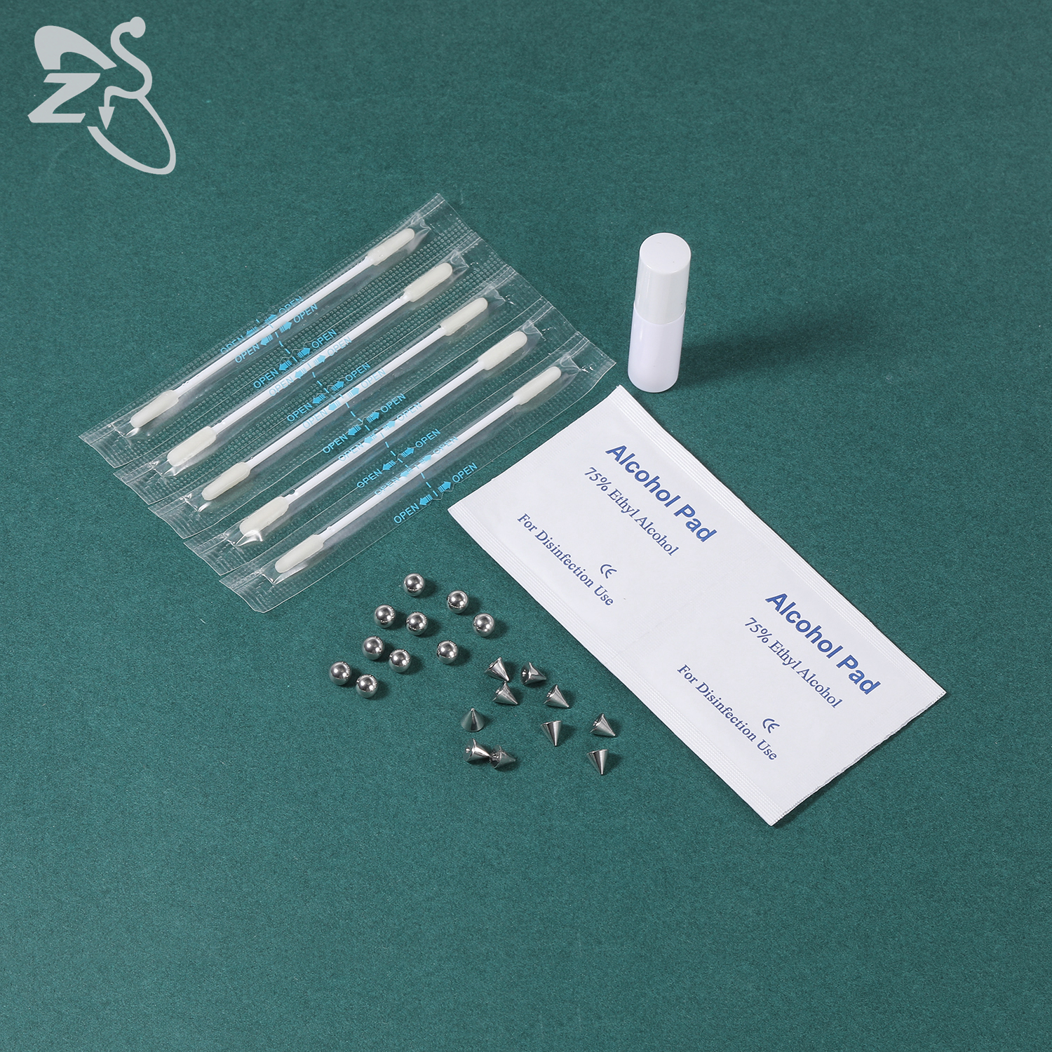 ZS 1 Set Fake Eyebrow Ring Men - Body Jewelry Kit ulasan dan harga