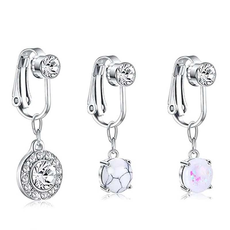 Belly Button Nail Zircon Y2K H - Body Jewelry Earrings ulasan dan harga