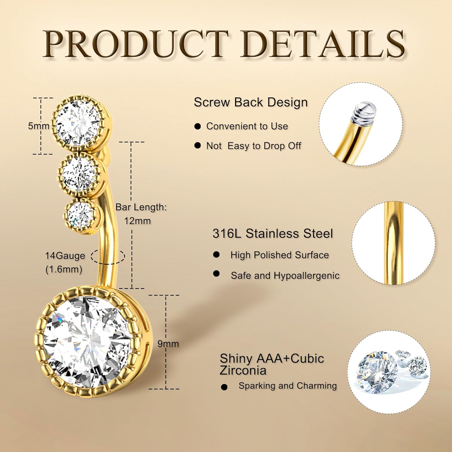 Drperfect 1Pc Belly Button Rin - Septum Clicker Ring ulasan dan harga