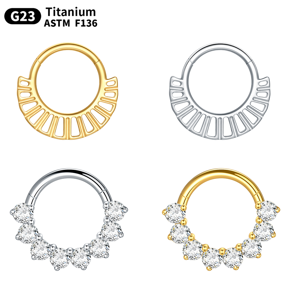1PC 16G Septum Nose Hoop Ring  - Septum Clicker Ring ulasan dan harga