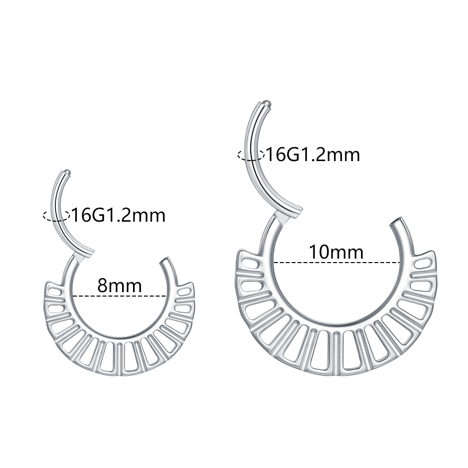 1PC 16G Septum Nose Hoop Ring  - Septum Clicker Ring ulasan dan harga