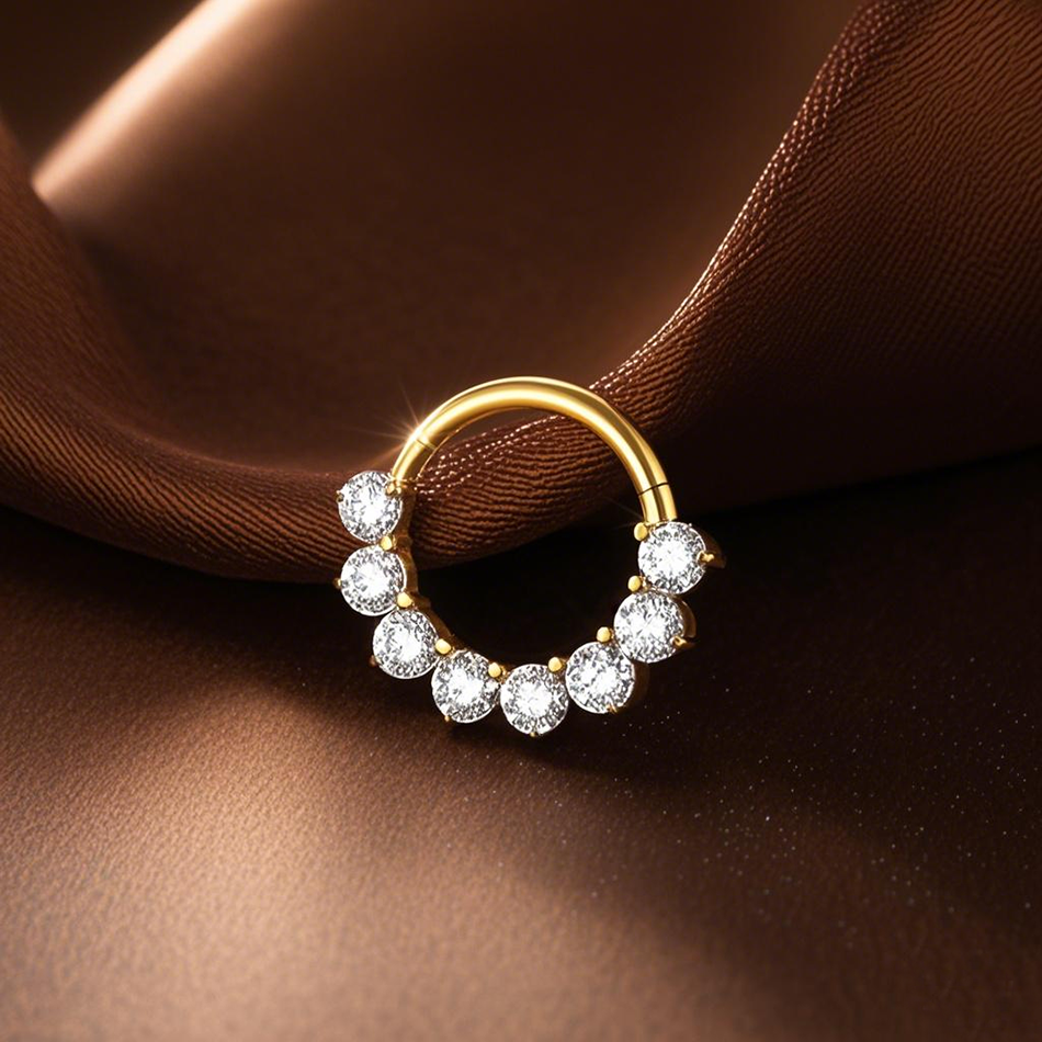 1PC 16G Septum Nose Hoop Ring  - Septum Clicker Ring ulasan dan harga