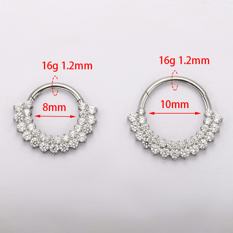 ASTM F136 Titanium Clicker Sep - Septum Clicker Ring ulasan dan harga