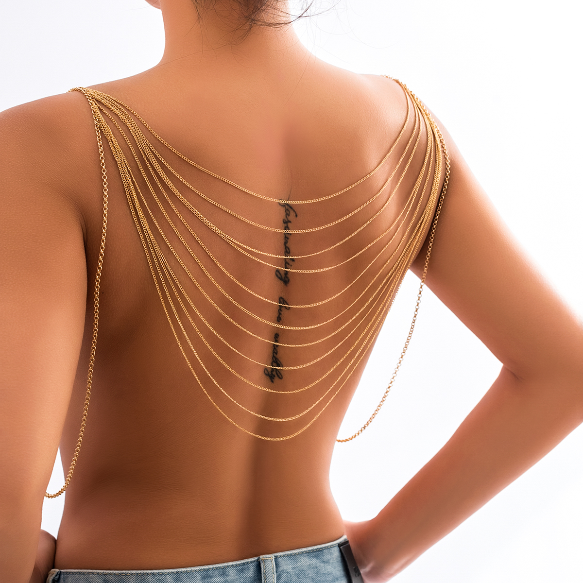 IngeSight.Z Punk Multilayer Me - Body Jewelry Gold ulasan dan harga