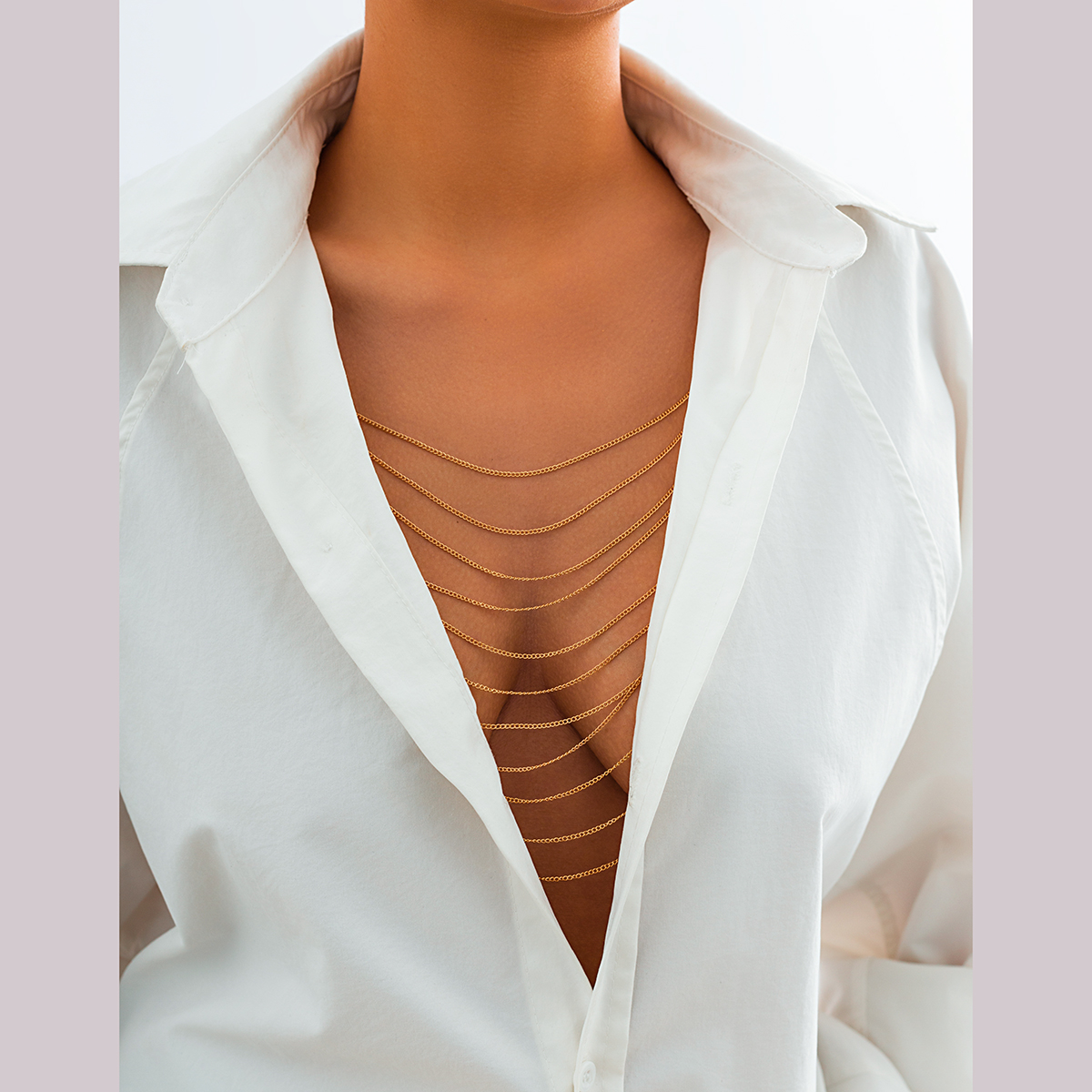 IngeSight.Z Punk Multilayer Me - Body Jewelry Gold ulasan dan harga