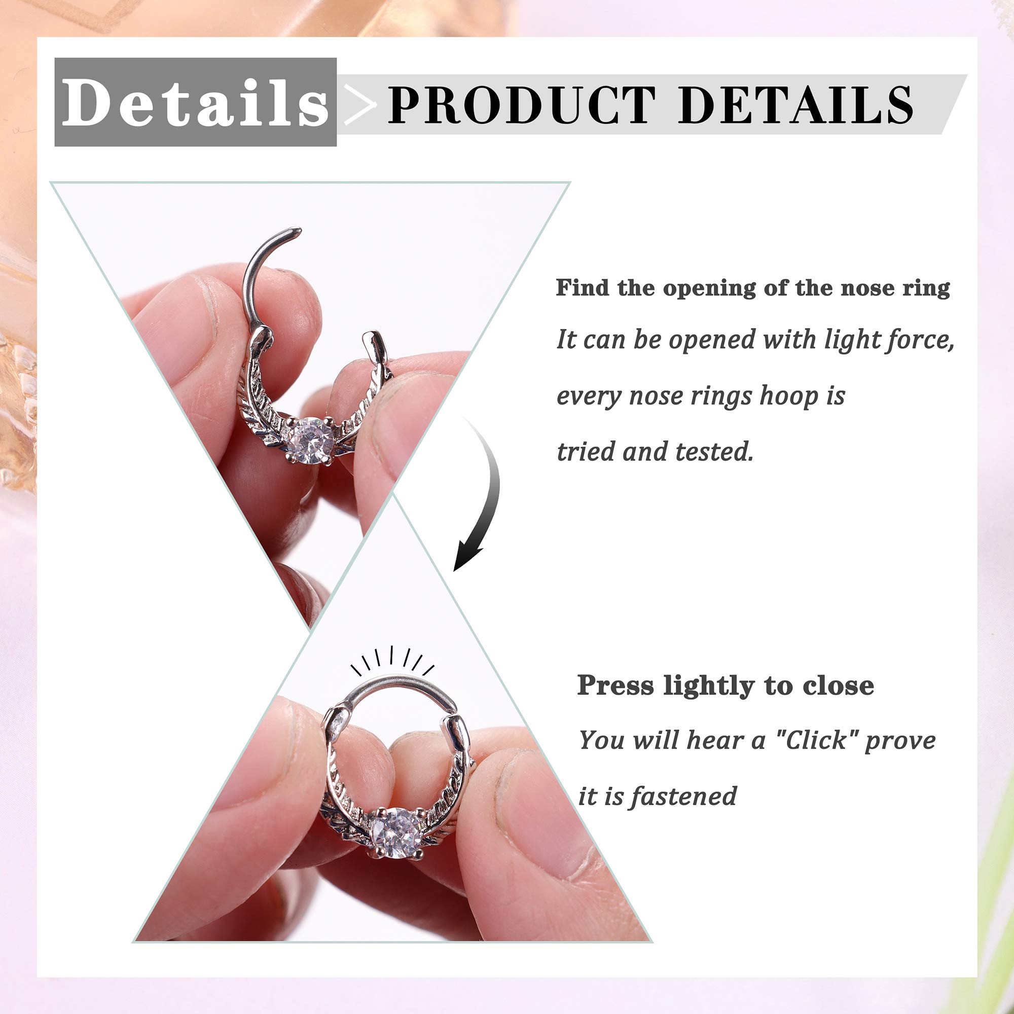 Drperfect 16G Septum Clicker R - Septum Clicker Ring ulasan dan harga