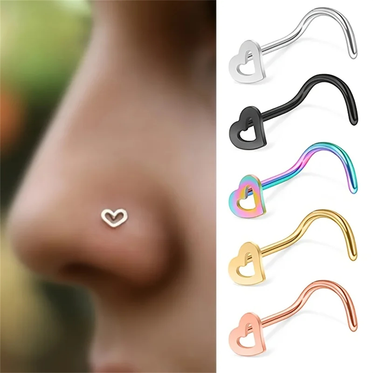 EVISPOL 5Pcs Fashion Hollow He - Body Jewelry Types ulasan dan harga
