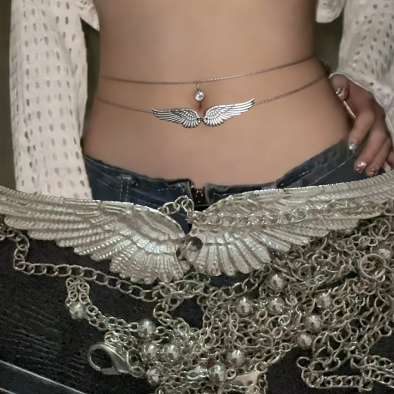 Double Layer Wings Angel Waist - Body Jewelry By The Chain Gang ulasan dan harga