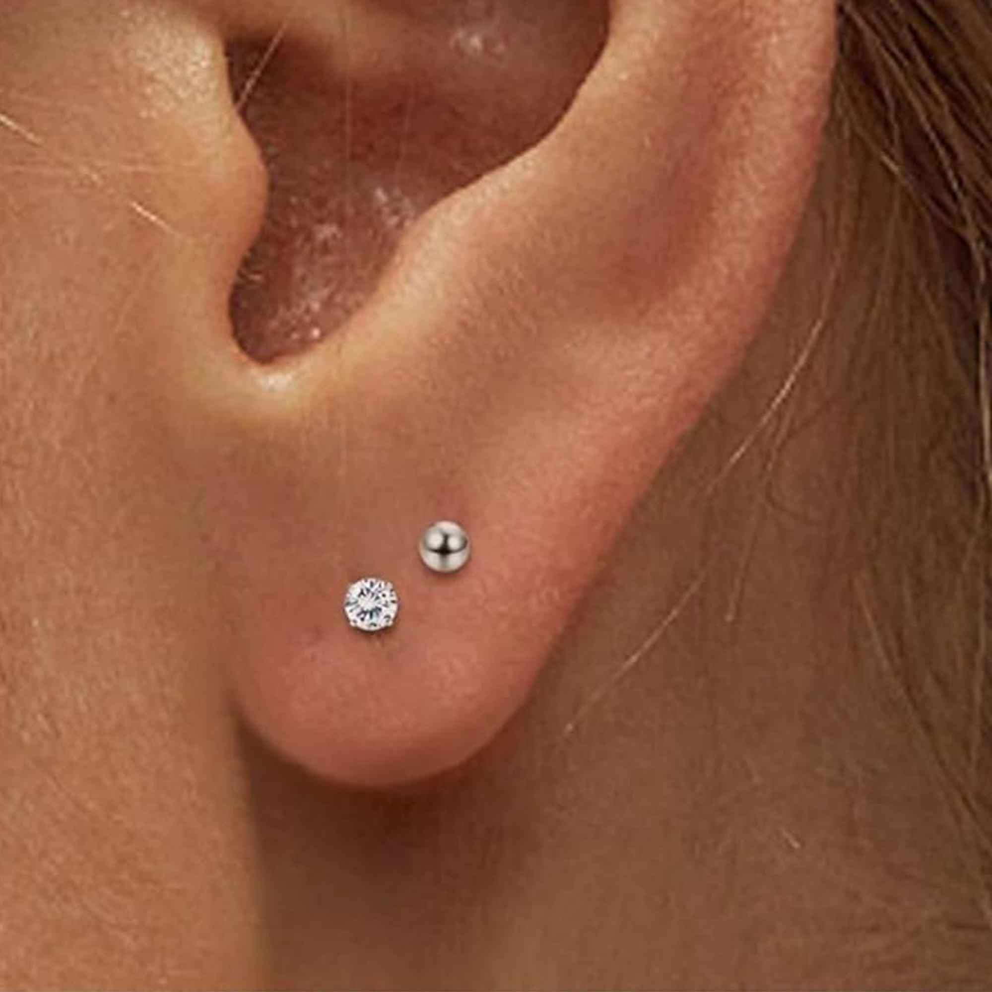 2pcs Tiny Surgical Stainless S - Body Jewelry Surgical Steel ulasan dan harga