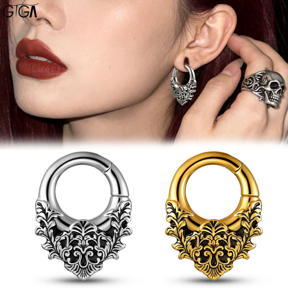 Giga 2Pcs Vintage 5mm(4g) Flor - Body Jewelry Hangers ulasan dan harga
