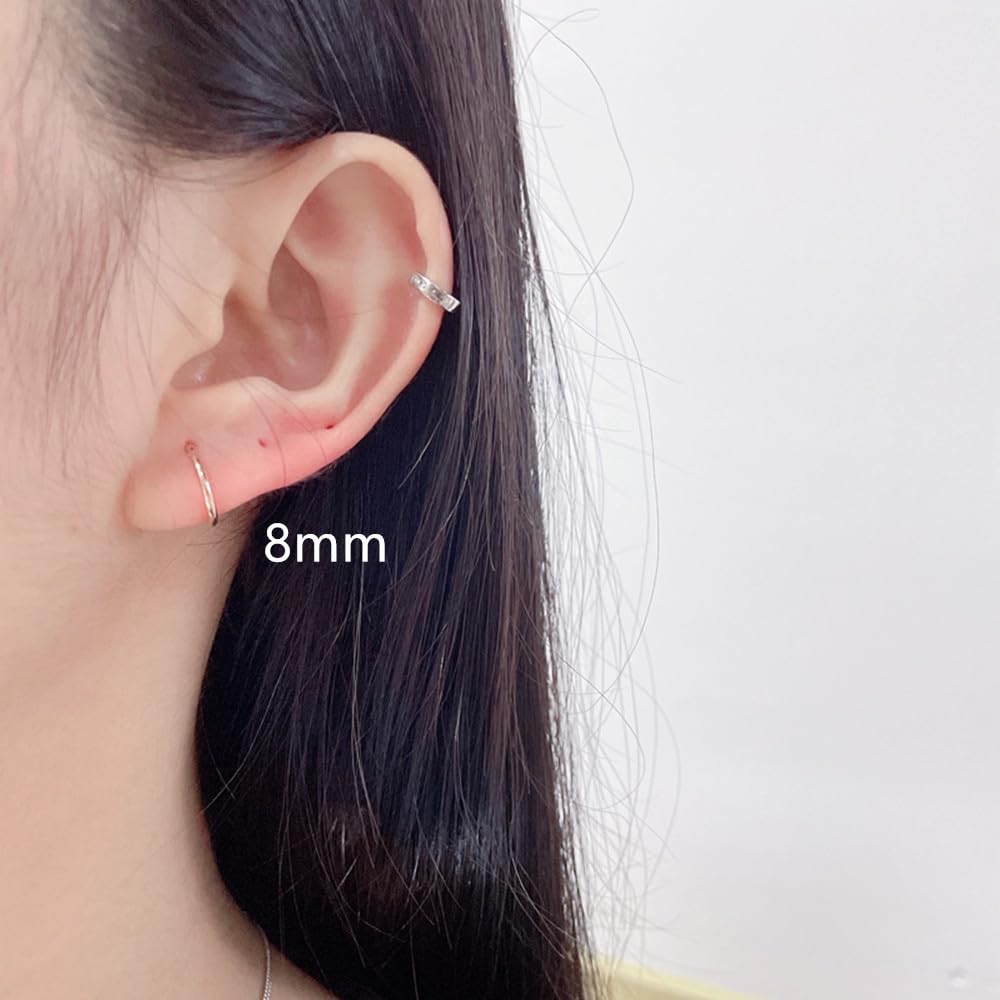 8Pcs Surgical Stainless Steel  - Septum Clicker Ring ulasan dan harga
