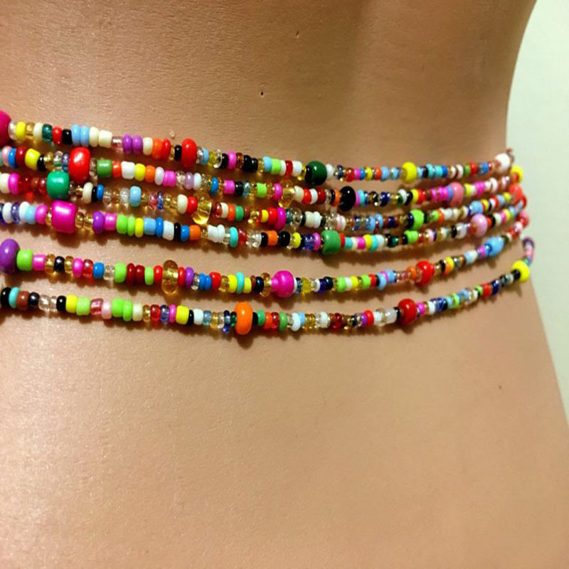 Women Layered Beaded Belly Cha - Body Jewelry By The Chain Gang ulasan dan harga