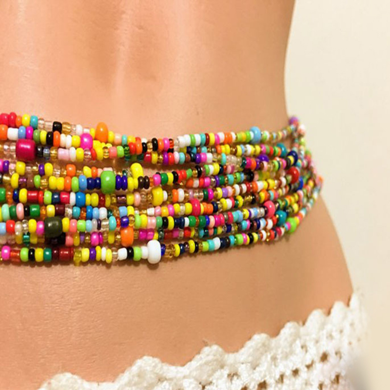 Women Layered Beaded Belly Cha - Body Jewelry By The Chain Gang ulasan dan harga