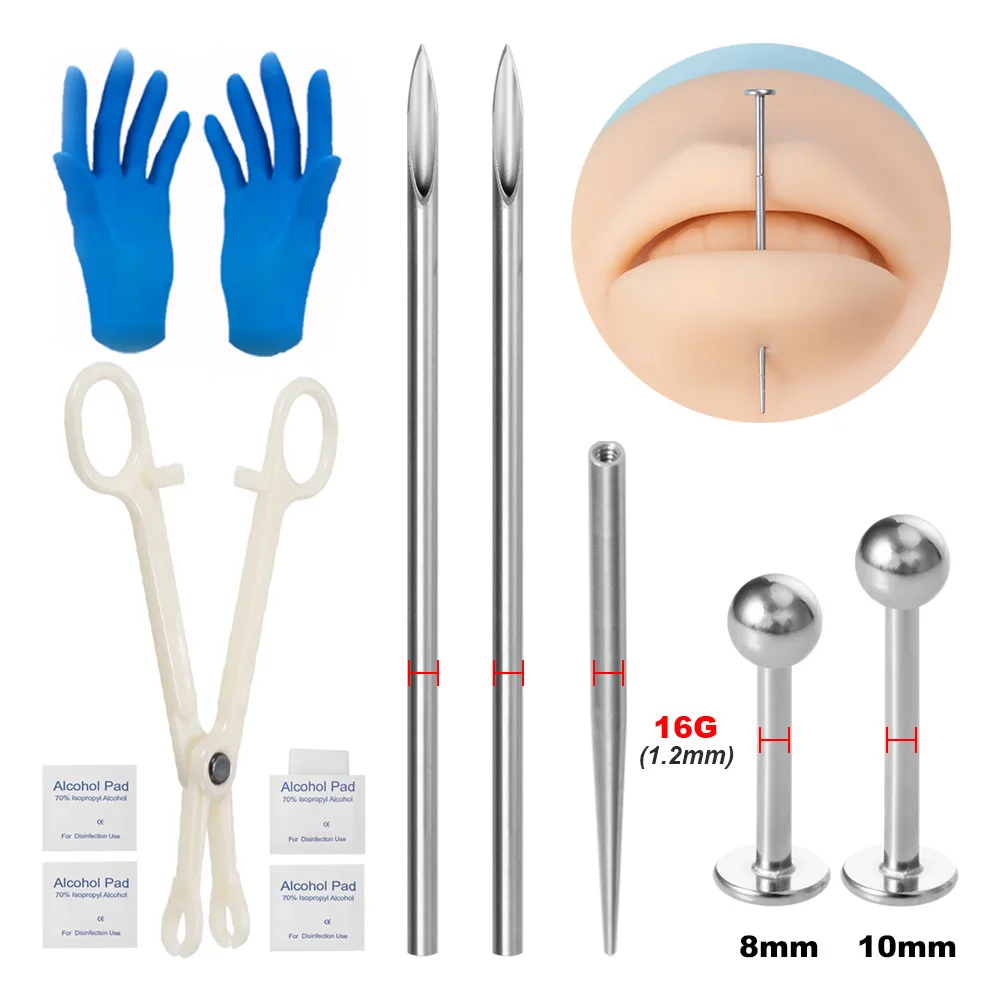 Professional Sterile Body Pier - Body Jewelry Kit ulasan dan harga