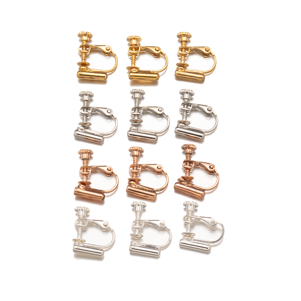 10Pcs Screw No Pierced Ear Cli - Body Jewelry Kit ulasan dan harga