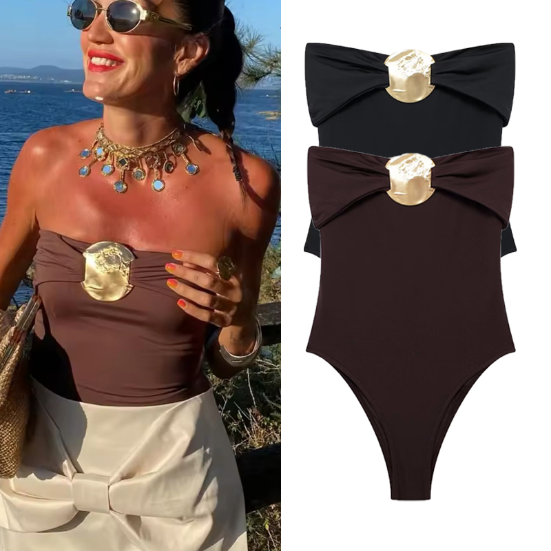 HXAO 2024 Woman Sexy Tops Bow  - Body Jewelry Gold ulasan dan harga