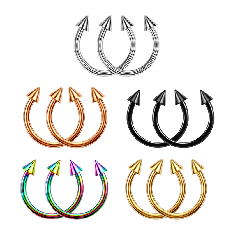 1PC Titanium Piercing Nariz Ci - Septum Clicker Ring ulasan dan harga