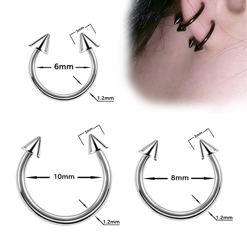 1PC Titanium Piercing Nariz Ci - Septum Clicker Ring ulasan dan harga