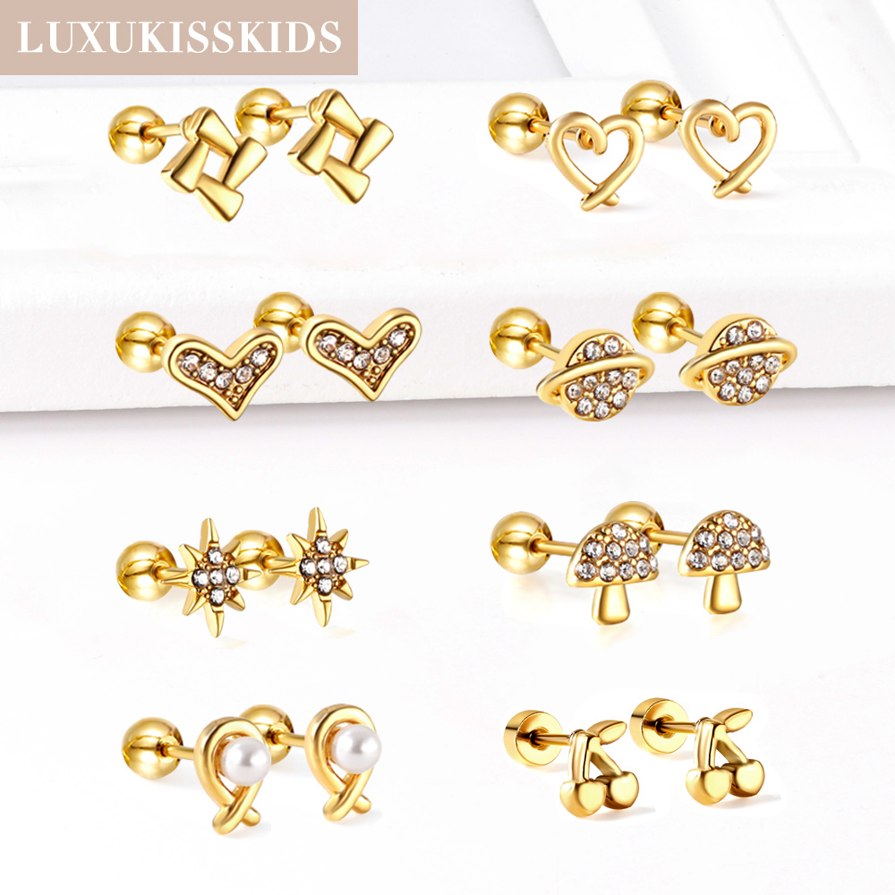 LUXUKISSKIDS Small Ear Jewelry - Body Jewelry Surgical Steel ulasan dan harga